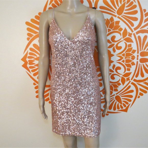Victoria's Secret Dresses & Skirts - Victoria's Secret Pink Sequin Slip Mini Dress XL
